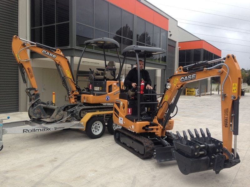 2 CX18B excavators delivered to Top Hire Tools 2 CX18B excavators delivered to Top Hire Tools